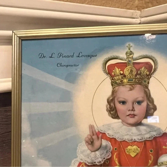 Vintage 1955 Framed Chiropractor Advertisement Thermometer Child of Prague - Picture 4 of 7